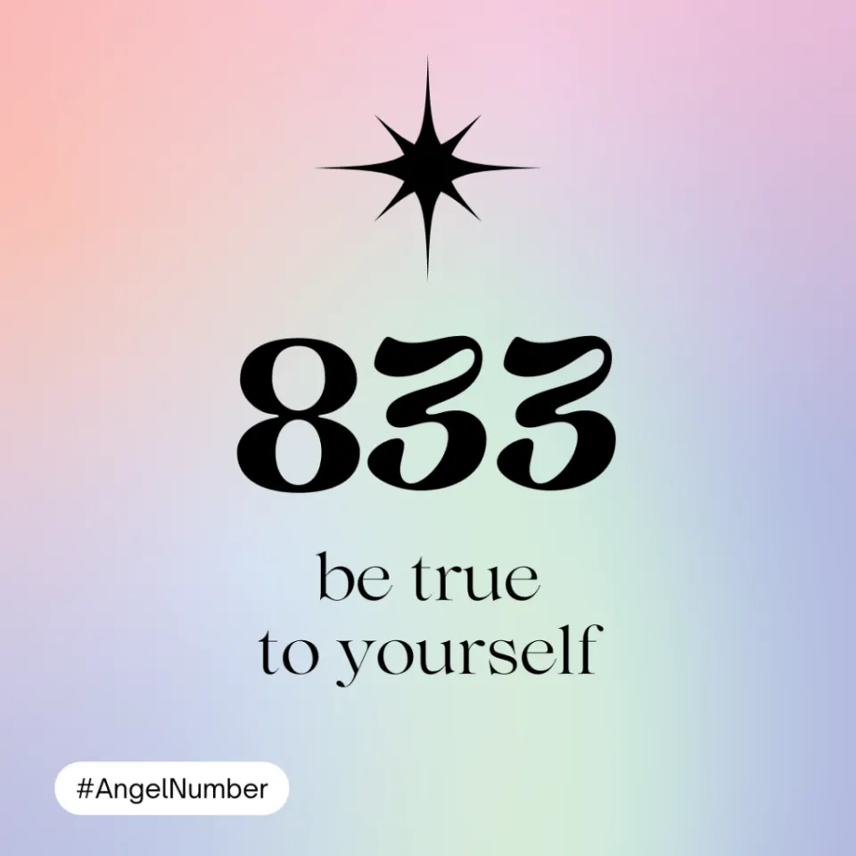 833 angel number